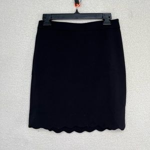 Loft Scalloped Edge Mini Skirt